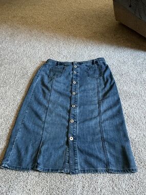 Christopher & Banks Jeans Skirt Sz12 NWOT